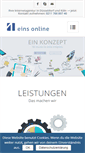 Mobile Screenshot of eins-online.de
