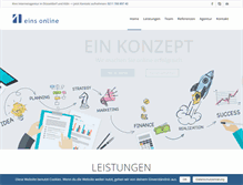 Tablet Screenshot of eins-online.de